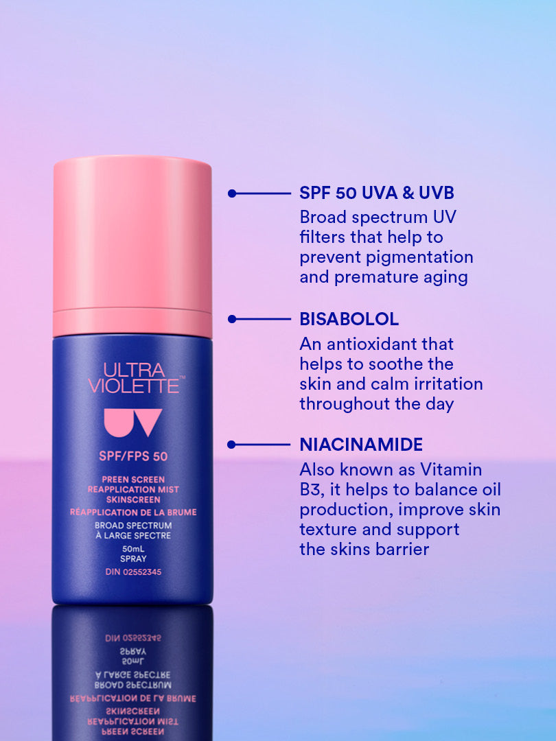 Preen Screen™ SPF 50 Reapplication Mist SKINSCREEN